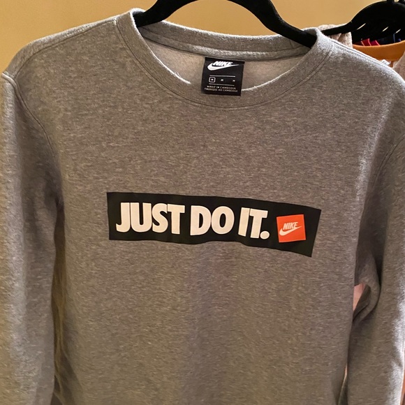 Nike Tops - Nike Grey Graphic Sweatshirt